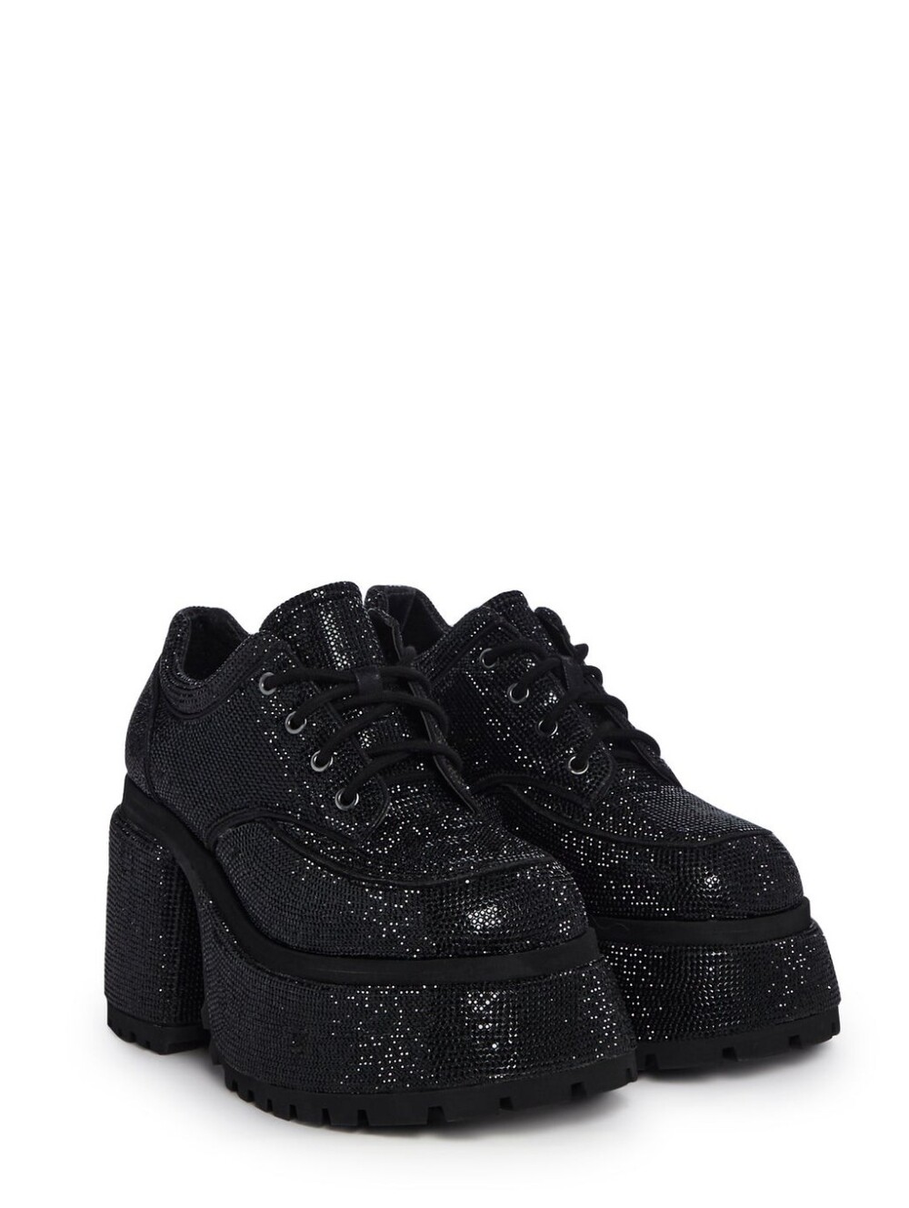 Rhinestone Platform Oxfords "Acting Up" From Dolls Kill Size US 11